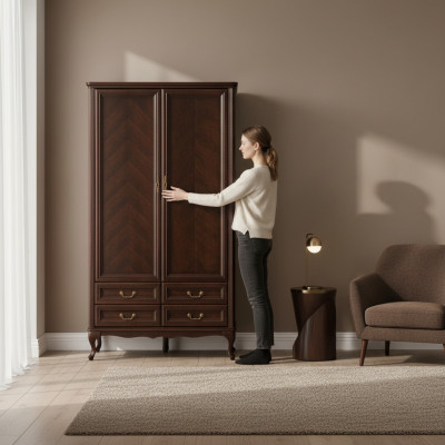 Armadio Armadio Mobili Italiani in Legno Stile Antico Legno Massiccio Classico