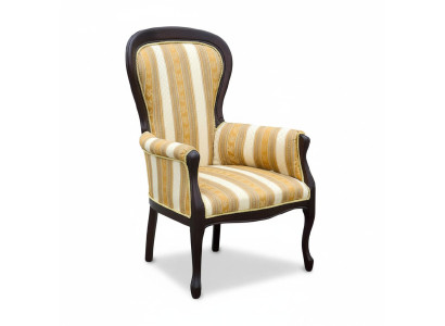 Classico sedie imbottite in tessuto di stoffa in pelle poltrona sedia reale - Modello W1