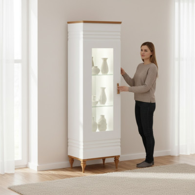 Mobile classico Vetrina Comodini Vetrine Armadio a cassetti Armadio TO-W1
