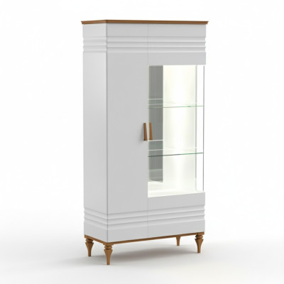 Vetrina classica Comodini Vetrine Armadio con vetrina Armadio Vetrina in vetro TO-W2