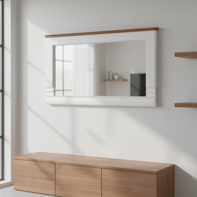Specchio Cornice in legno Grande specchio da parete Specchio designer classico Modello TO-L1