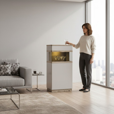 Classica credenza vetrina credence vetrine credenza armadio guardaroba CM-W3/4 P/L.