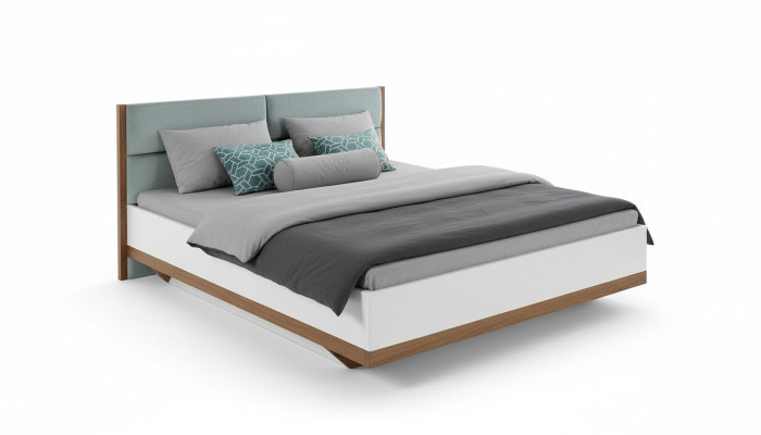 Letto classico Letti Letto matrimoniale Letto matrimoniale Letto in legno Stile country - Modello CM-B4