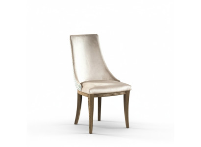 Sedia imbottita da designer classico. Sedie imbottite in tessuto pelle. CM-U1
