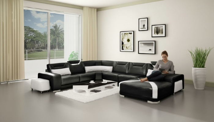 Divano ad angolo imbottito divano componibile divano divano componibile a forma di U angolo sedile PH739C
