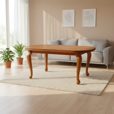 Tavolo Tavolo da pranzo Tavolo in legno XXL Tavolo da conferenza 90X160cm Espandibile 160X240cm