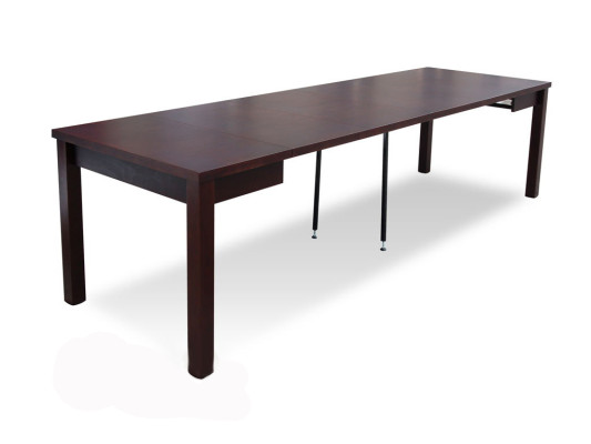 Tavolo Tavolo da pranzo Tavolo in legno XXL Tavolo da conferenza 100 x 100 cm Estensibile 100x250 cm