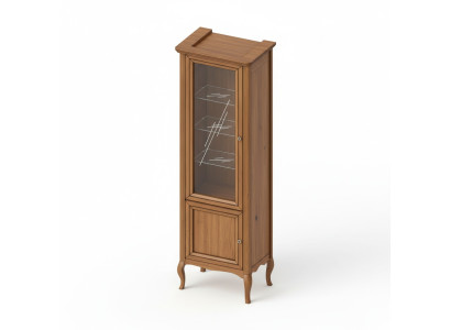 Mobile in legno massiccio Vetrina classica modello PR-W 1-2