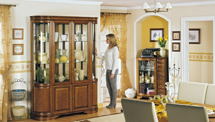 Classico mobile vetrina Vetrine Comò 2 Vetrine campagna Royal Zefir 2