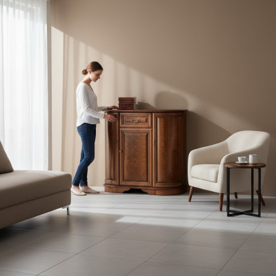 Classico mobile Comodini Armadio basso in legno Mobiletto Z-K1 P