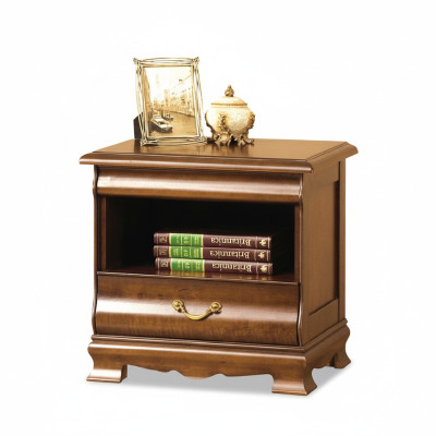 Classico comodino comodino in massello console scaffale camera da letto N-SzN