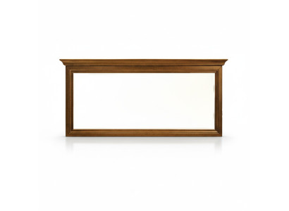 Classico grande specchio da parete con cornice in legno vero. Specchio appeso modello N-L1