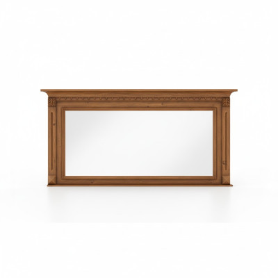 Specchio da parete classico con cornice in legno reale di stile coloniale.