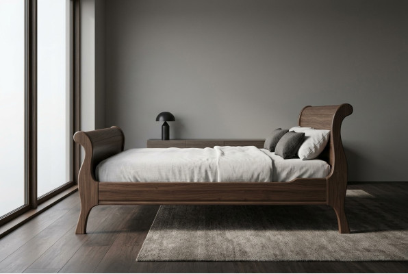 Legno massiccio reale Letto in stile coloniale 160/180x200cm Letto matrimoniale Nuovo Matrimonio OB.