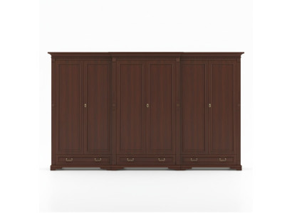 Mobili classici Armadio Libreria Armadio Guardaroba Massiccio Stile coloniale O6D