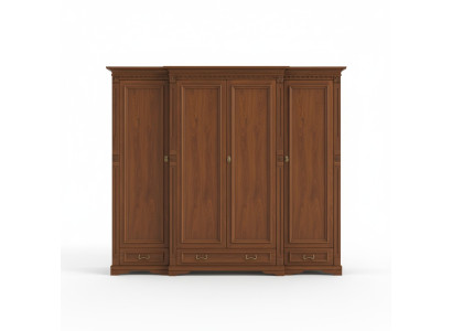Mobili classici Armadio Armadio a parete armadietto Armadio abiti massiccio Stile coloniale O4D