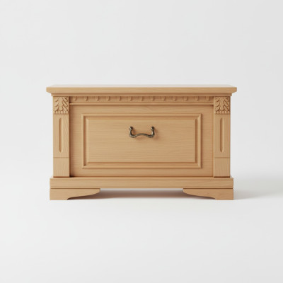 Comodini classici - Comodino - Consolle notturna - Tavolo in legno massiccio stile coloniale.