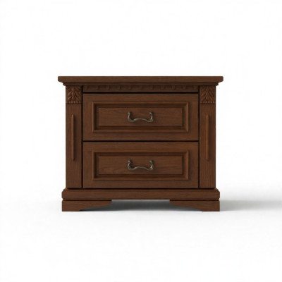 2x Set di comodini classici comodino console da comodino in legno massello OSZN