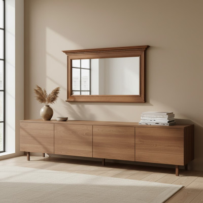 Specchio da parete classico con cornice in legno stile antico Specchio nuovo Mobili italiani