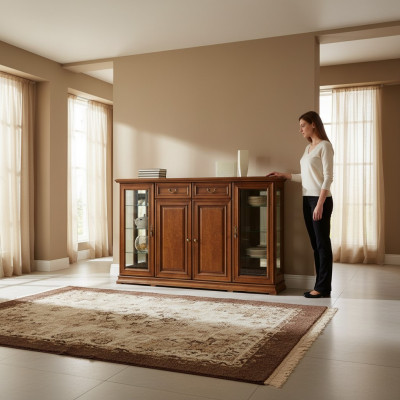Classico cassettone in massello cassettiera Bar armadio a cassettoni armadio sideboard R-K6