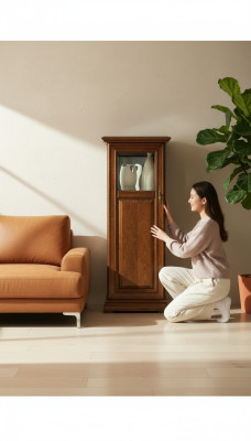 Classico comò mobile vetrina credenza in massello Italia arredamento nuovo