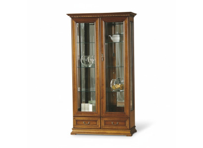 Vetrina classica Armadio in vetro Armadio Massiccio Vetrinetta Vetrine Nuovo R-W3