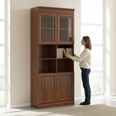 Armadi classici Armadio Parete attrezzata Libreria Scaffale Libreria Modello BA-5