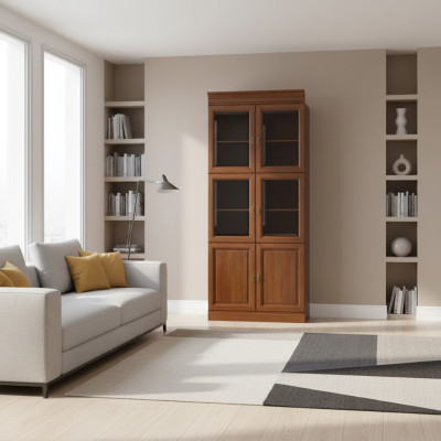 Mobili classici Armadio Vetrina Vetrina in vetro Credenza Modello BA-1