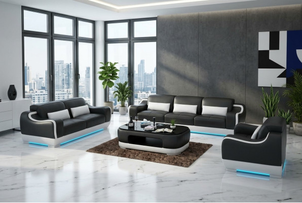 Divano in pelle angolare divano 3+2+1 suite divano divano G8025D.