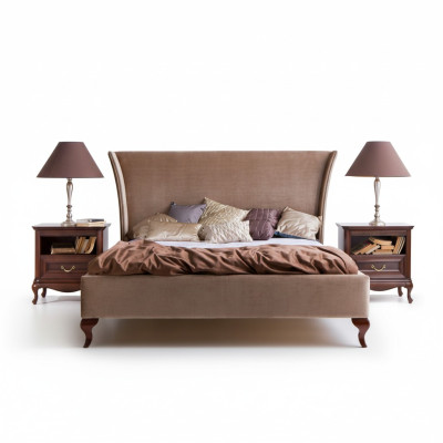 Letto classico Letti Letto matrimoniale Letto matrimoniale Letto in legno Stile country - Modello CL-1