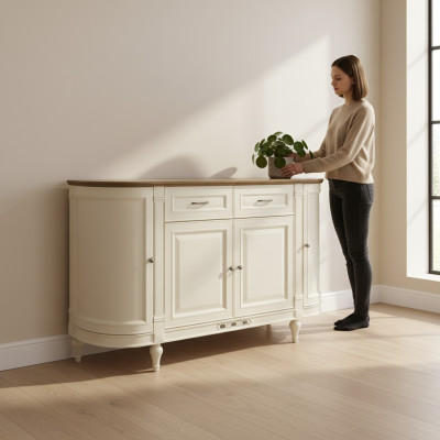 Classico mobile vetrina Mobile vetrine Armadio vetrina Armadietto con cassetti FL-K4