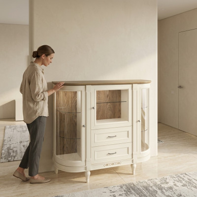 Classica credenza vetrina Mobile credenza Vetrina armadio Credenza armadio FL-KBsz