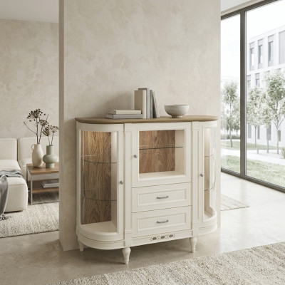 Classica credenza vetrina Mobile credenza Vetrina armadio Credenza armadio FL-KBsz