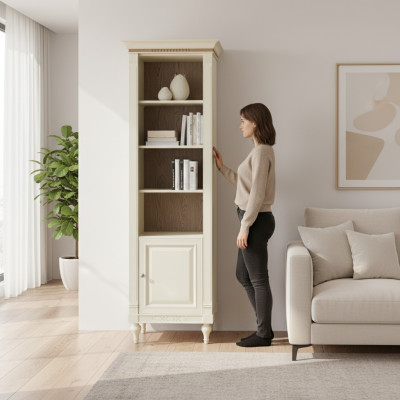 Classico armadio per libri, libreria, scaffale, vetrina, vetrina armadio FL-D1B
