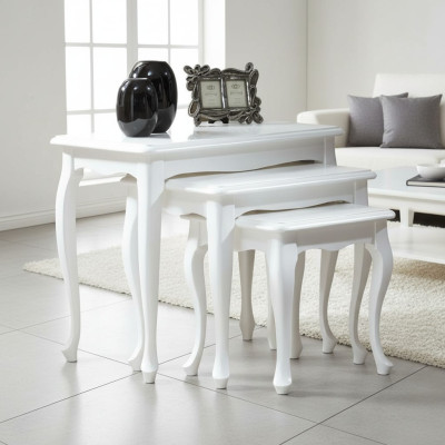 Tavolo Tavolo da pranzo 3 pezzi Set Design Tavoli Tavolo classico in legno Nuovo articolo
