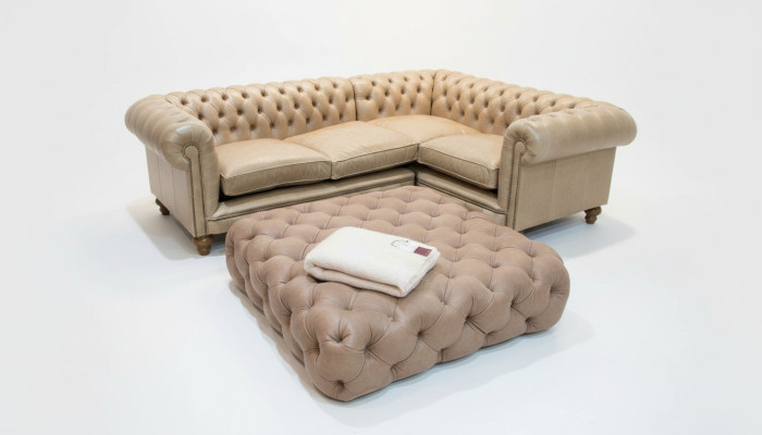 Divano in pelle Divano ad angolo Divano Divano Chesterfield Divano ad angolo Set di divani Angolo Nuovo