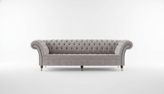 Divano Chesterfield a 4 posti XXL, designer imbottito, divani, set di divani.