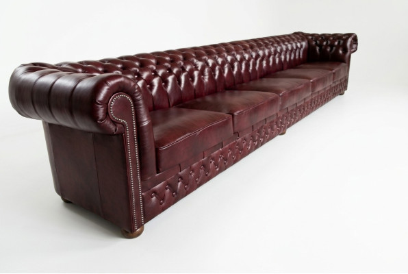 Divano Chesterfield a 8 posti XXL, imbottito, design sofisticato, nuovi divani, set di divani.