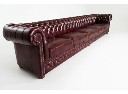 Divano Chesterfield a 8 posti XXL, imbottito, design sofisticato, nuovi divani, set di divani.