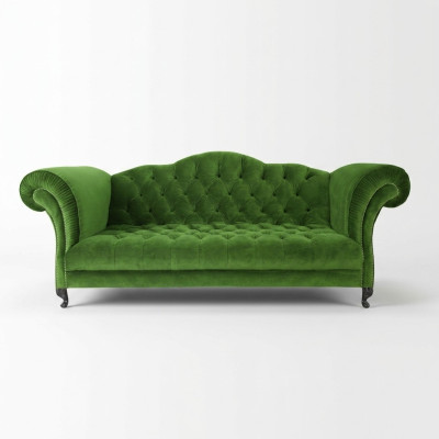 Divano Chesterfield a 3 posti Imbottito Design divani divani Set SL Sofa 49