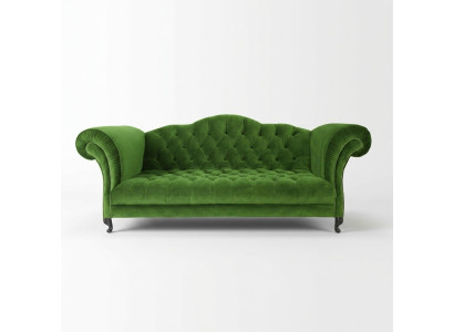 Divano Chesterfield a 3 posti Imbottito Design divani divani Set SL Sofa 49