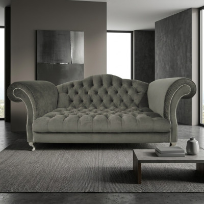 Divano Chesterfield imbottito, divano design, divani, set di divani, divano SLIII №80.