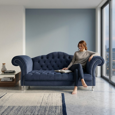 Chesterfield Divano Imbottito Designer Divani Sofà Set Di Divani Divano SLIII Divano №81