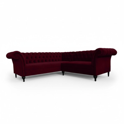 Chesterfield Divano ad angolo Divano ad angolo Divano design Divano Velluto Divano in pelle SLIII Divano №82