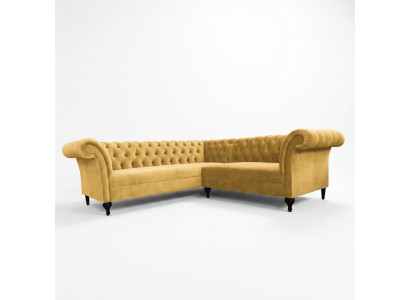 Chesterfield divano ad angolo, divano ad angolo, divano design, divano velluto in pelle.