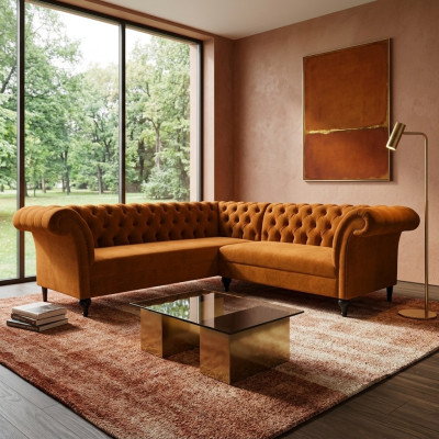 Chesterfield divano ad angolo divano ad angolo divano design in velluto divano in pelle