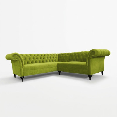 Divano angolare Chesterfield divano ad angolo divano design velluto divano in pelle SLIII divano №96
