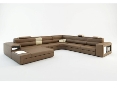 Divano in pelle Divano Angolare Divano Soggiorno Poltrona Set di arredamento Moderno Sofa