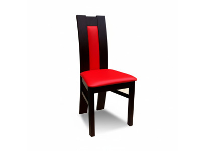 LEGNO MASSICCIO SEDIA DI DESIGN ROSSA SEDIA DA PRANZO CLASSICO DECORATIVA