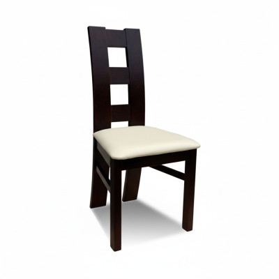 LEGGNO MASSICCIO Bianco NERO LEGNO SEDIA DESIGNER SEDIA DA PRANZO MODERNA DECORATIVA
